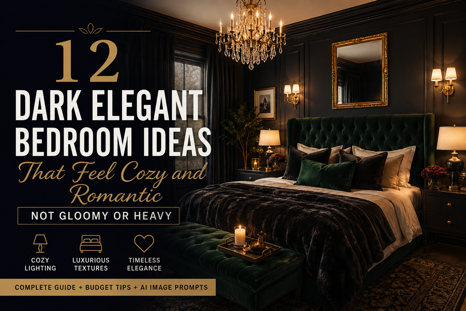 Dark Elegant Bedroom Ideas