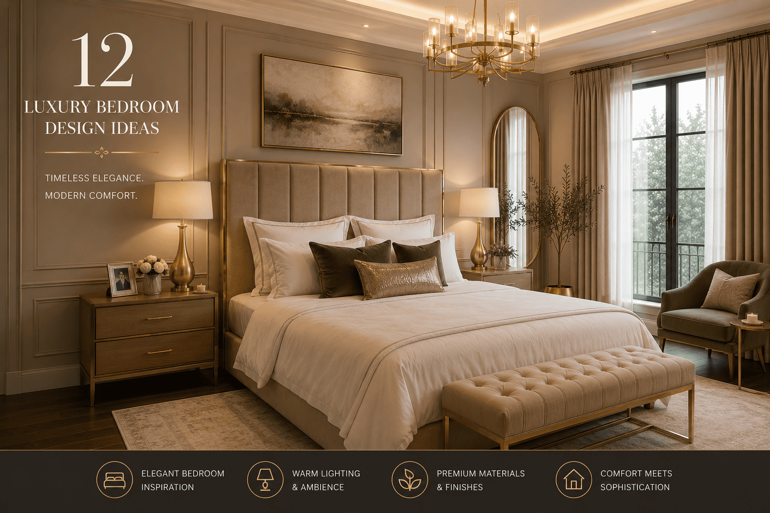 Glam Bedroom Ideas That Feel Like a Million Dollars Without Actually Spending One
