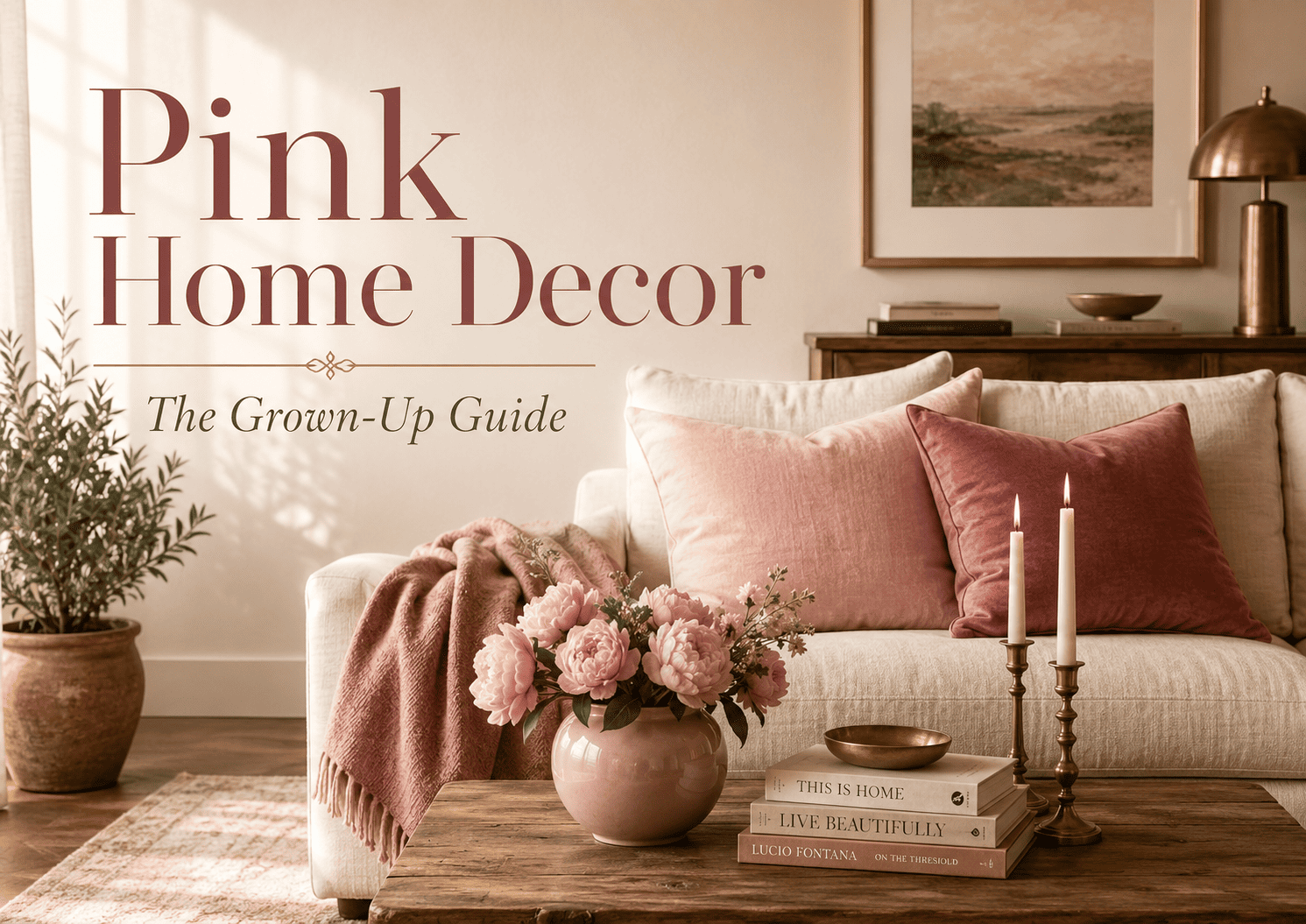 Pink Home Decor: The Grown-Up Guide