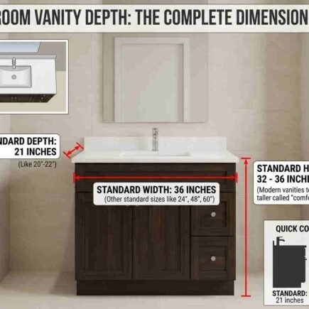 Standard Bathroom Vanity Depth: The Complete Dimension Guide