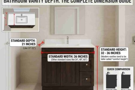 Standard Bathroom Vanity Depth: The Complete Dimension Guide