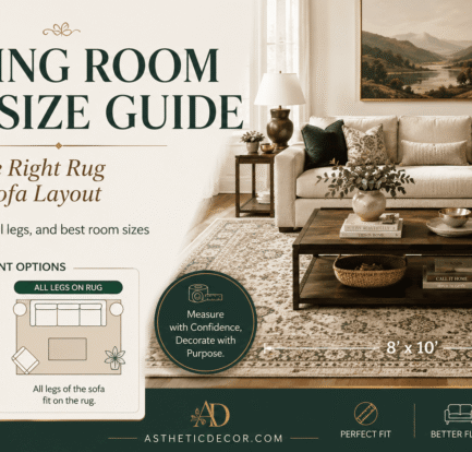 Living Room Rug Size Guide: How to Choose the Right Rug for Your Sofa Layout