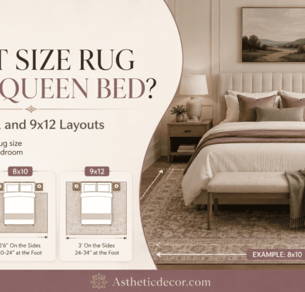 What Size Rug for a Queen Bed? Best 6x9, 8x10, and 9x12 Layouts