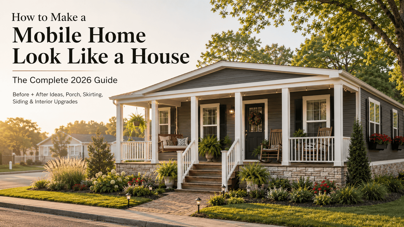 How to Make a Mobile Home Look Like a House: The Complete 2026 Guide