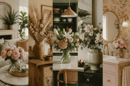 Flower Home Decor Ideas: Fresh, Dried, and Artificial Arrangements for Every Room and Aesthetic
