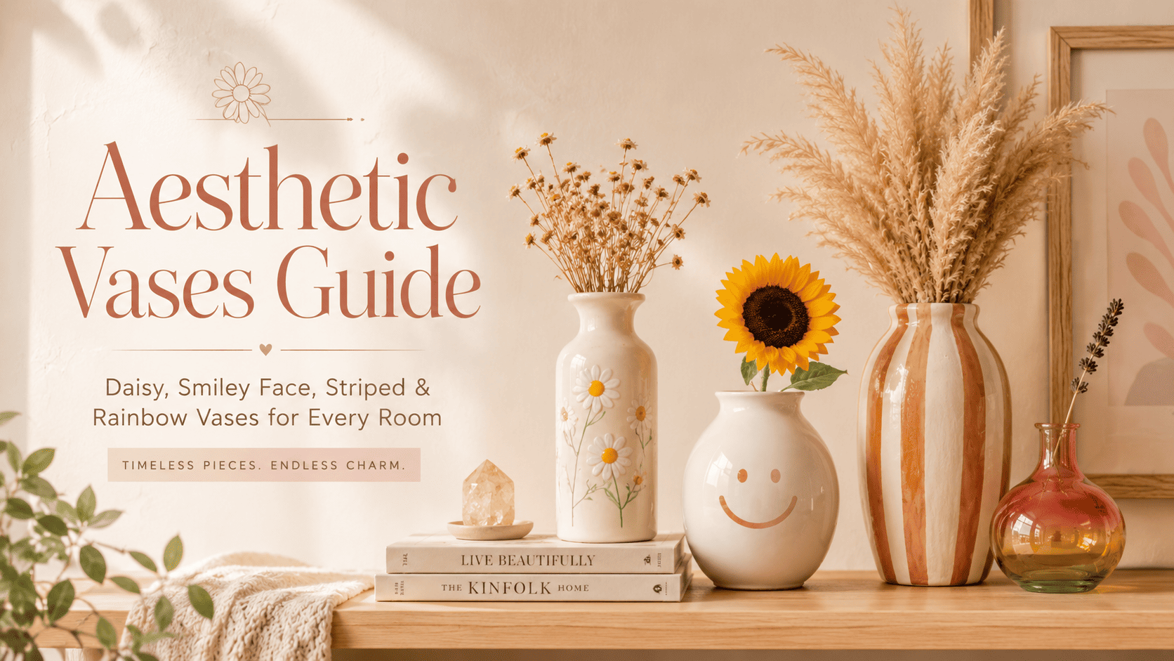 Aesthetic Vases Guide: Daisy, Smiley Face, Striped & Rainbow Vases for Every Room