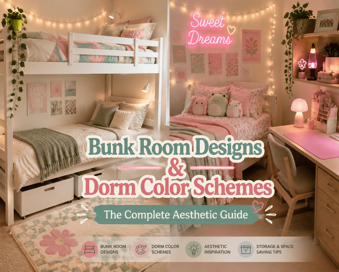 Bunk Room Designs & Dorm Color Schemes: The Complete Aesthetic Guide