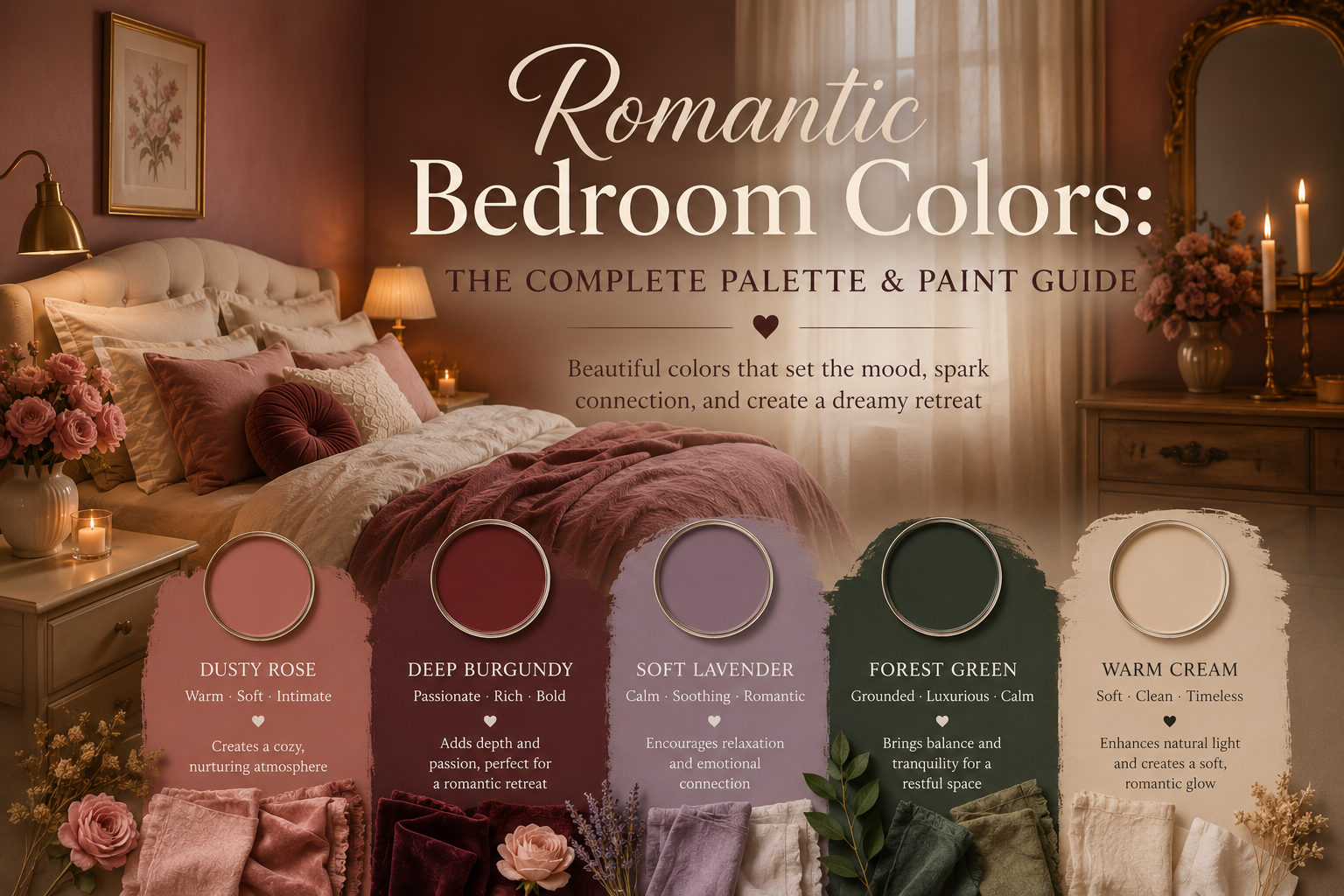 Romantic Bedroom Colors: The Complete Palette & Paint Guide