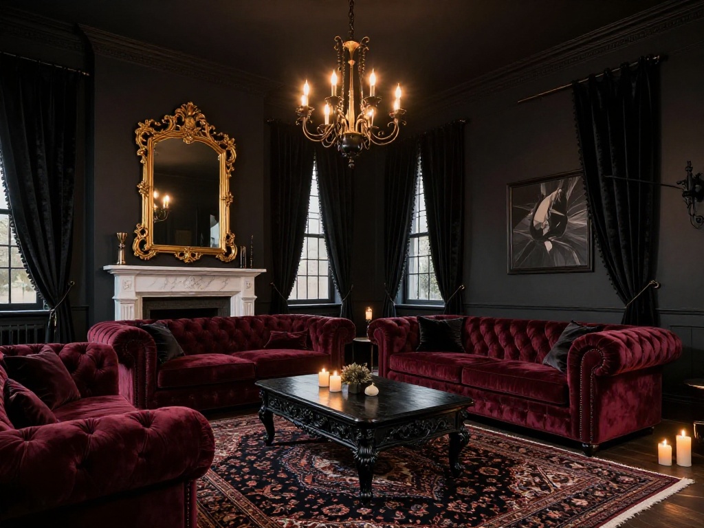 Gothic Living Room Decor