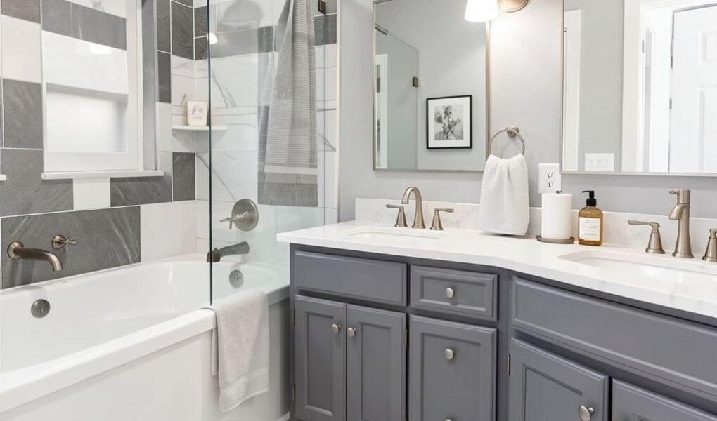 What Colors Go With a Grey and White Bathroom? The Complete Accent Guide