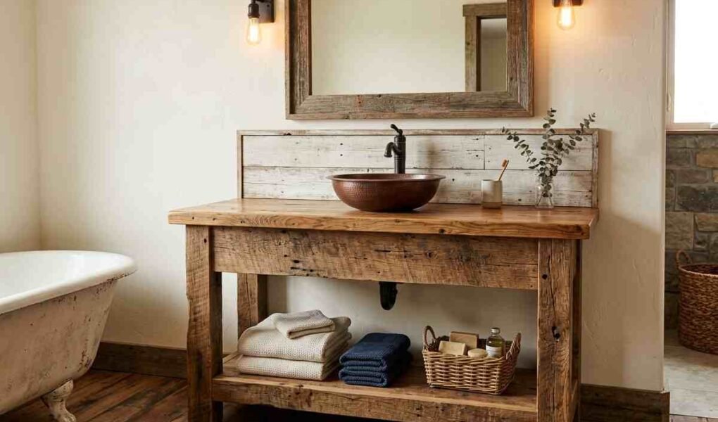 DIY Rustic Bathroom Vanity: How to Build or Fake the Look