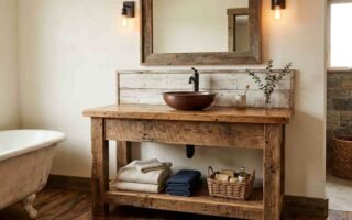 DIY Rustic Bathroom Vanity: How to Build or Fake the Look