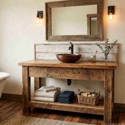 DIY Rustic Bathroom Vanity: How to Build or Fake the Look