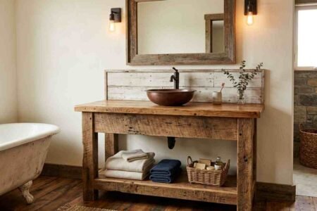 DIY Rustic Bathroom Vanity: How to Build or Fake the Look