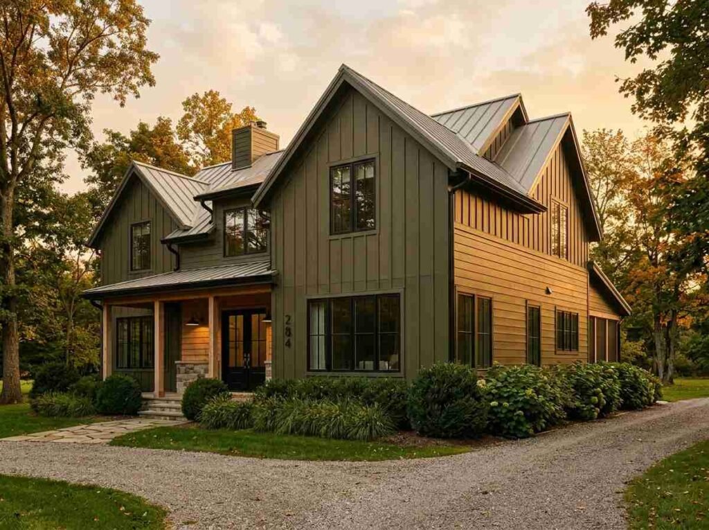 Dark Olive Green House With Black Trim: The Complete Colour and Style Guide